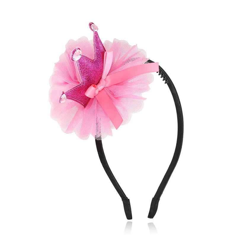 CHIMERA Girls Crown Hairbands Princess Birthday Tiara Headbands Glitter Lace Bowknot Patry Head Hoop for Kids Children | Аксессуары для