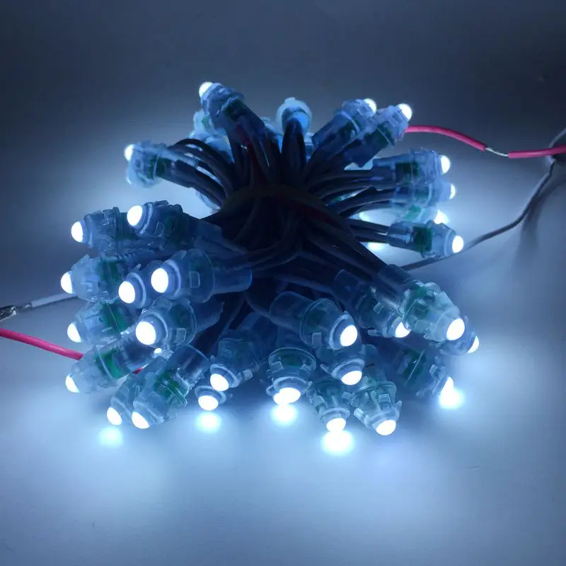 1000 шт. 12 мм 2811 IC RGB пиксельный светодиодный модуль света DC 5 в IP68 водонепроницаемый