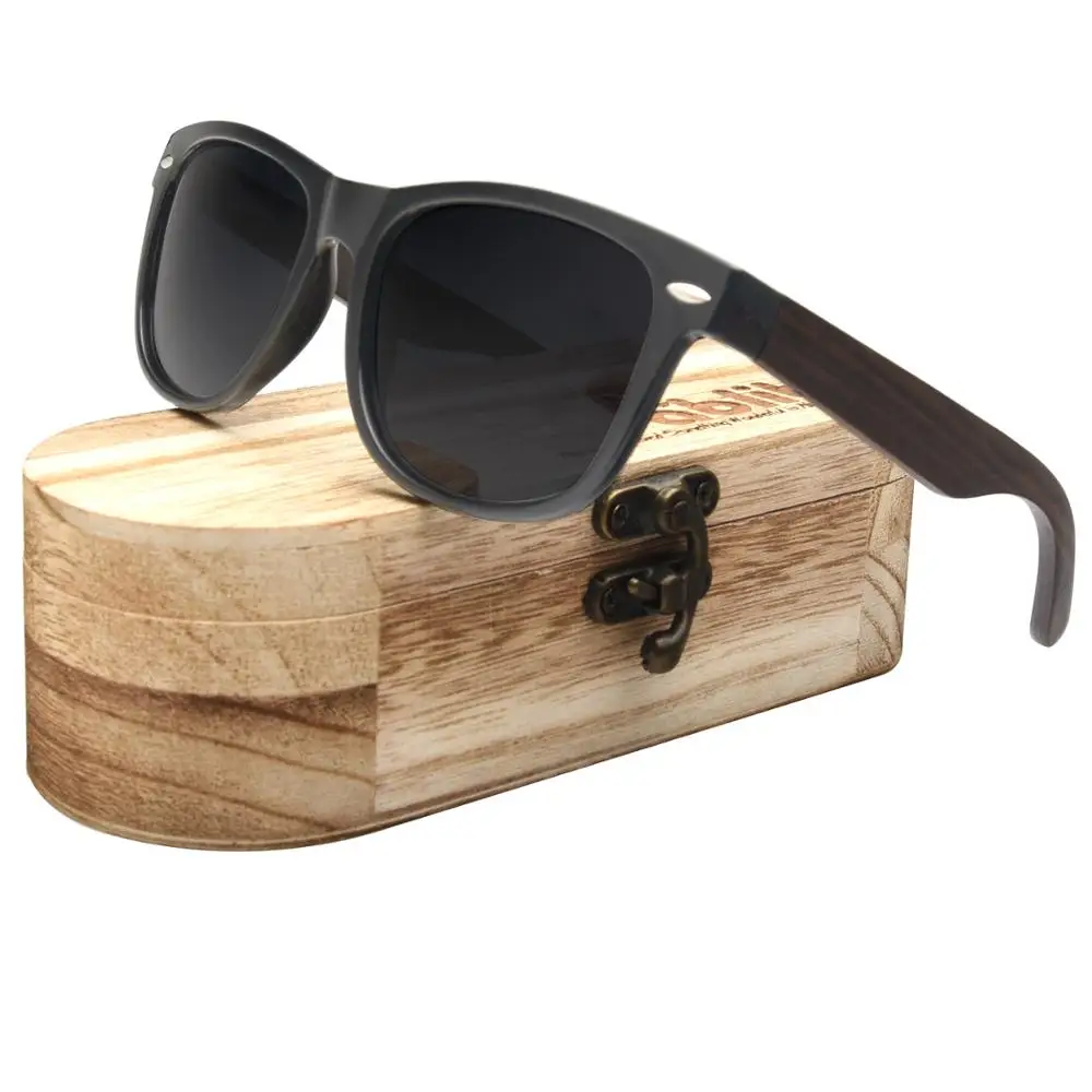 Мужские солнцезащитные очки с поляризационными зебровыми стеклами ручной