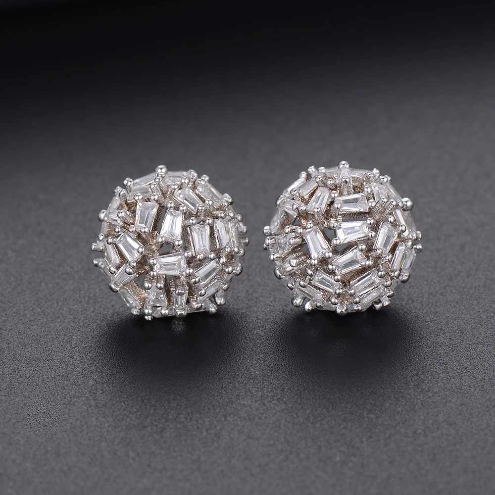 

SisCathy Cute Small Stud Earrings For Women Luxury Cubic Zirconia Earrings Party Accessories Wife Girls Jewelry Gifts