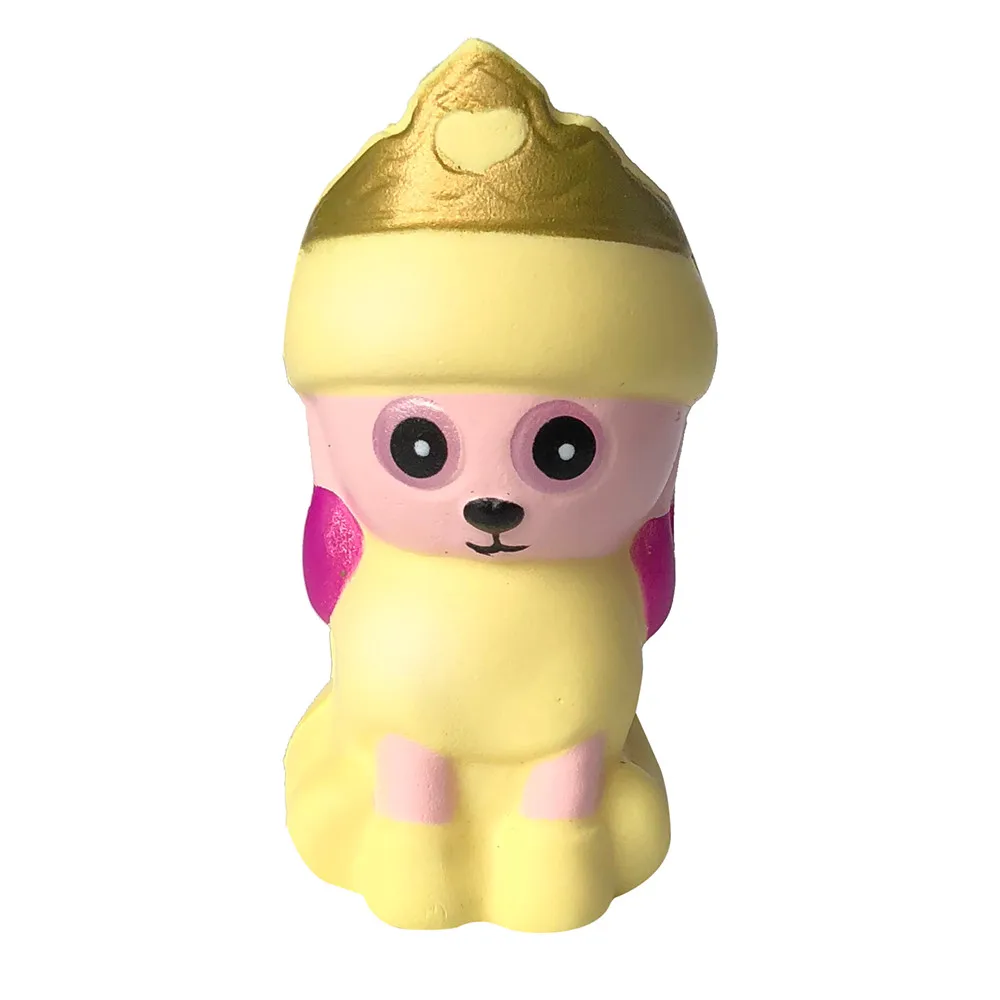 Squishies очаровательны пуделя медленно поднимающийся для выдавливания крема ароматизированное средство для снятия стресса игрушки Мягкий медленно нарастающее при сжатии игрушки CollectionZ04 - Цвет: Цвет: желтый