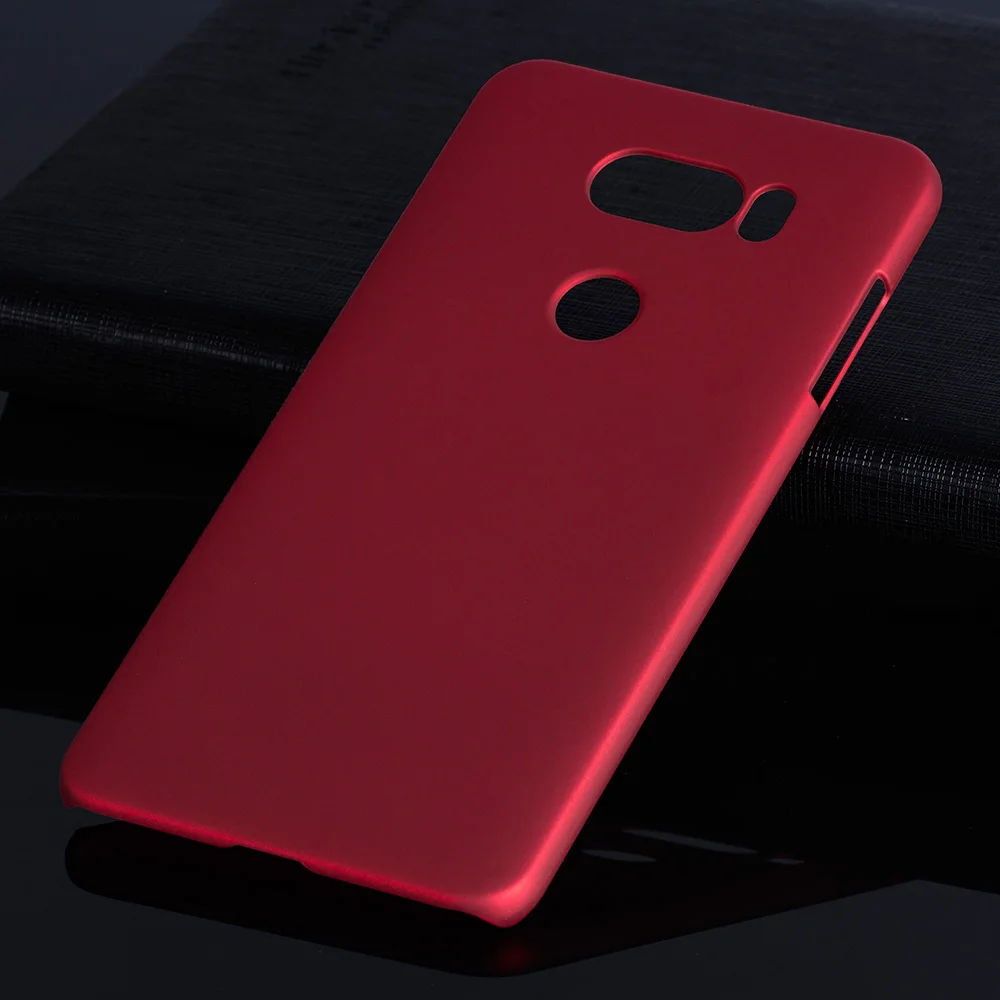 Red Матовая Пластик Coque 6.0For Lg V30 чехол для Lg V30 плюс H930 H933 телефона чехол-лента на заднюю панель - Цвет: Red