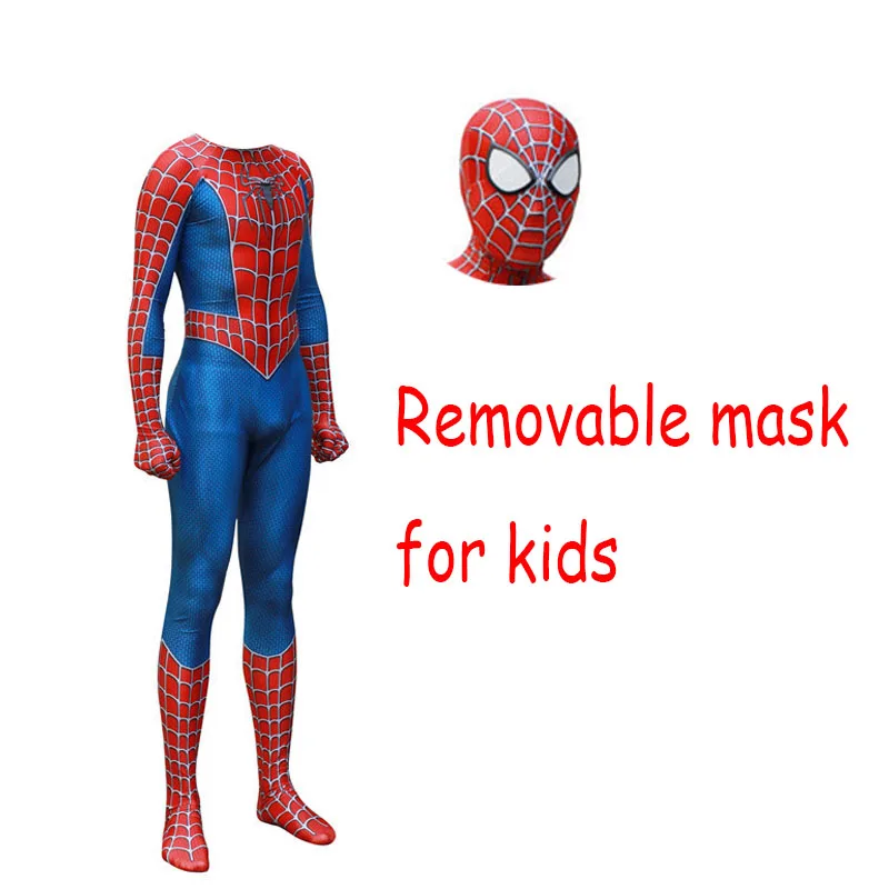 For kids Костюм паука: вдали от дома Raimi Spider Hybrid Spider Spiderman Косплей Костюм Zentai боди костюм костюмы на Хэллоуин для детей и взрослых - Цвет: For kids