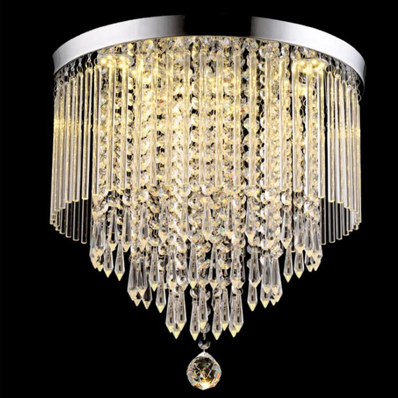Светильник светодиодные плафоны lustre de cristal teto Современные Хрустальные потолочные светильники лампы luzes de teto Avize Кристалл Гостиная прохода