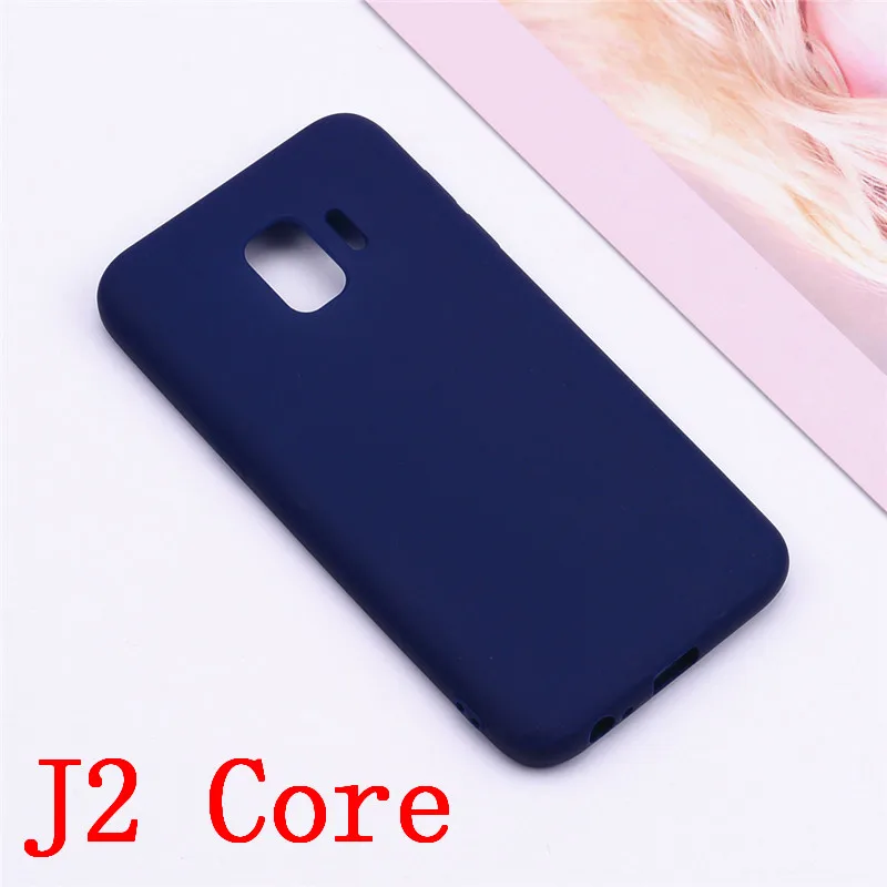 Dark Blue Мягкий чехол для Samsung J2 Core, силиконовый чехол на заднюю панель, чехол для телефона Samsung Galaxy J2 Core, чехол SM-J260F J260F J260, чехол из ТПУ - Цвет: Dark Blue