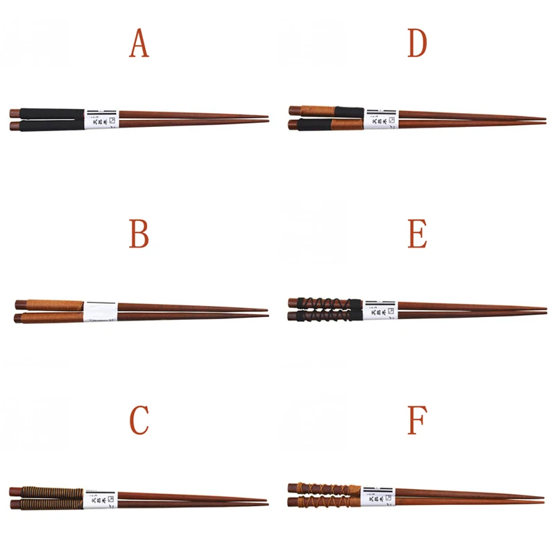 Japanese-Style Natural Handmade Wood Baby Chopsticks Japan/China Eating Ware Chop Sticks With String Round