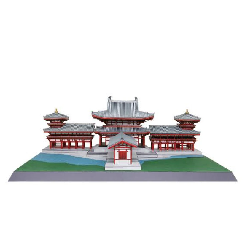 Byodoin Феникс зал, Япония Ремесло Бумажная модель архитектура 3D DIY образования игрушки ручной работы для взрослых игра-головоломка