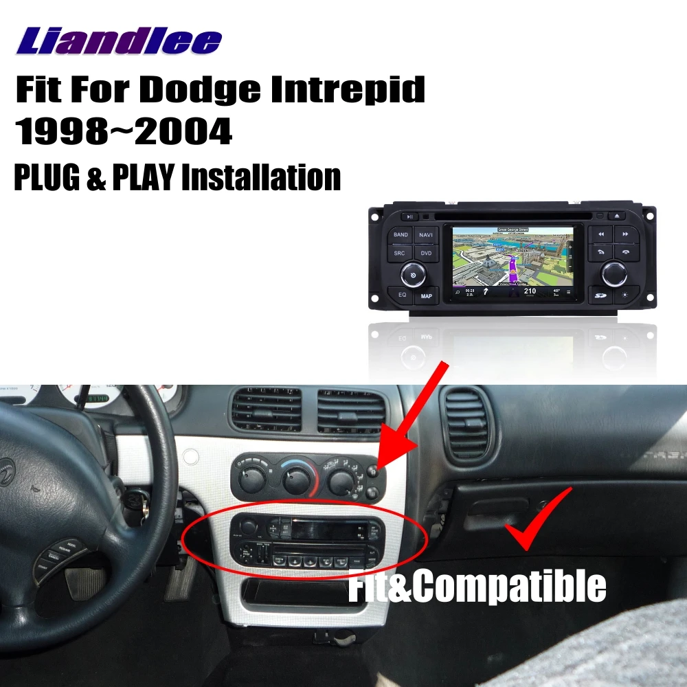 Liandlee для Dodge Intrepid 1998~ 2004 Android автомобильный Радио CD dvd-плеер gps Navi навигационные карты камера OBD ТВ экран
