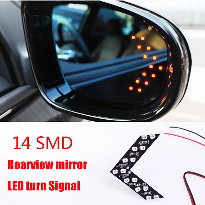 2 шт./лот Автомобильный свет 14 SMD Светодиодная Стрелка Панель для автомобиля