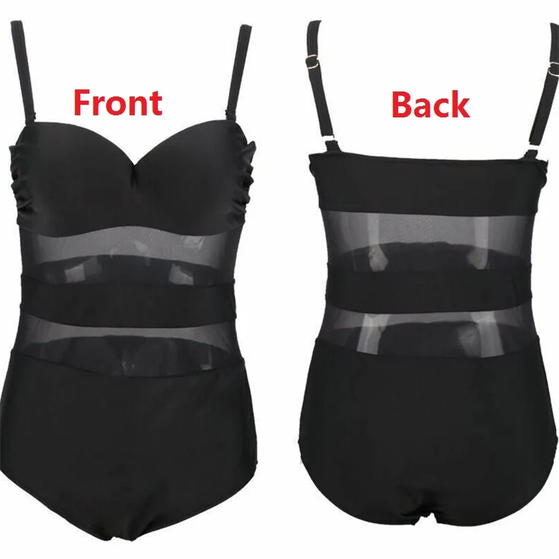 Женский слитный купальник с эффектом пуш ап размеры до 4XL|maio|maio plus sizemaio swimwear |