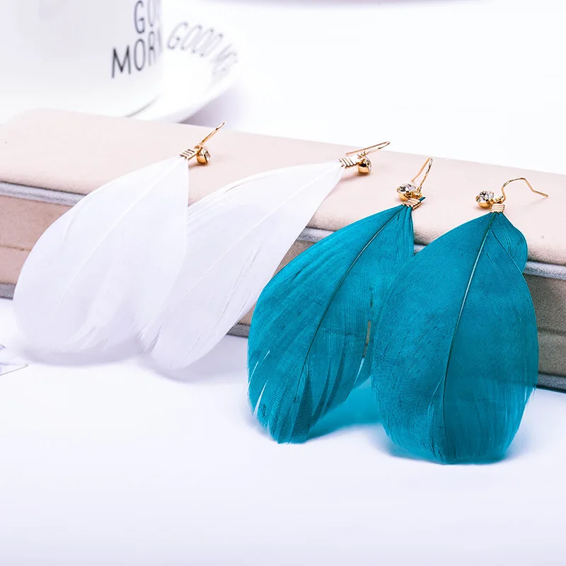 Женские винтажные серьги подвески в богемном стиле с длинной бахромой 2017|dangling