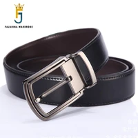 fajarina fashion quality double side use black genuine leather belts for men cowhide pin buckle fancy vintage jeans n17fj572