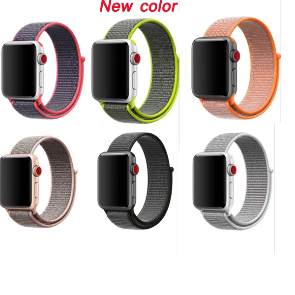 Спортивная петля тканая для apple watch band нейлон 42 мм 38 мм 40 мм 44 м браслет braclet ремень для iwatch ремни серии 5/4/3/2/1