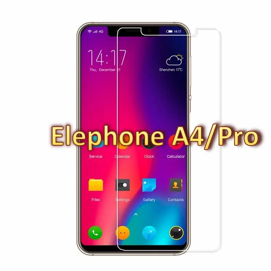 Elephone A4 закаленная стальная пленка спереди Стекло защитный закаленное для Pro