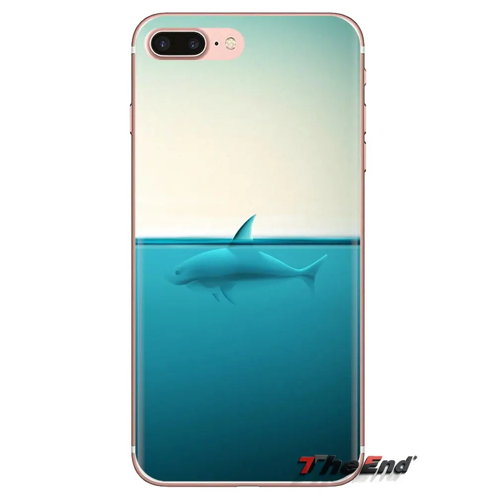 Прозрачный чехол из ТПУ для iPod Touch Apple iPhone 4 4S 5 5S SE 5C 6 6S 7 8 X XR XS Plus MAX sharks Marine large creatures |