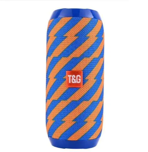 Blue Yellow TG117 Bluetooth открытый динамик водонепроницаемый портативный беспроводной Колонка громкий динамик коробка FM радио Aux вход поддержка TF карты - Цвет: Blue Yellow