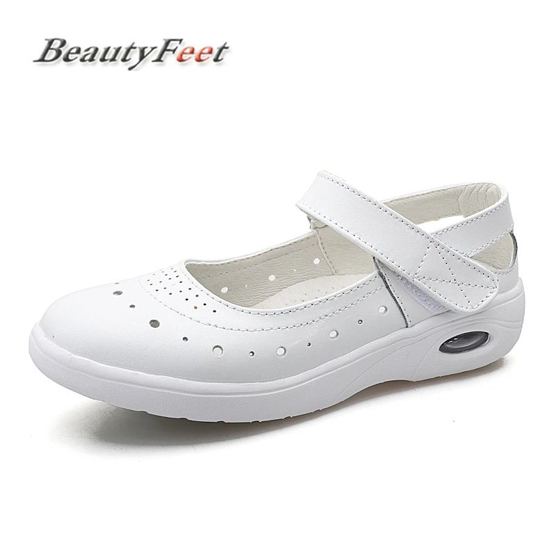 2018 всесезонные Женские Туфли Мэри Джейн чистый белый цвет женская обувь для