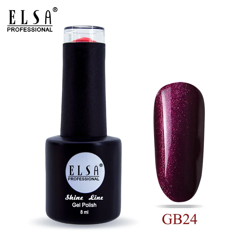 GB24 Elsa 8 мл Гель-лак для ногтей для маникюра полуперманентный Vernis верхнее покрытие УФ светодиодный Гель-лак впитывающийся художественный Гель-лак для ногтей - Цвет: GB24