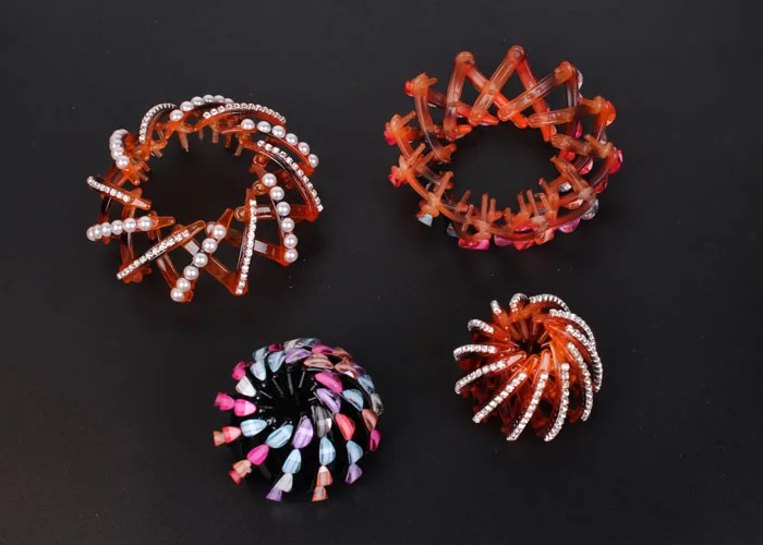 2018 заколки для волос пластиковая Хрустальная резинка девочек кольцо пряжка