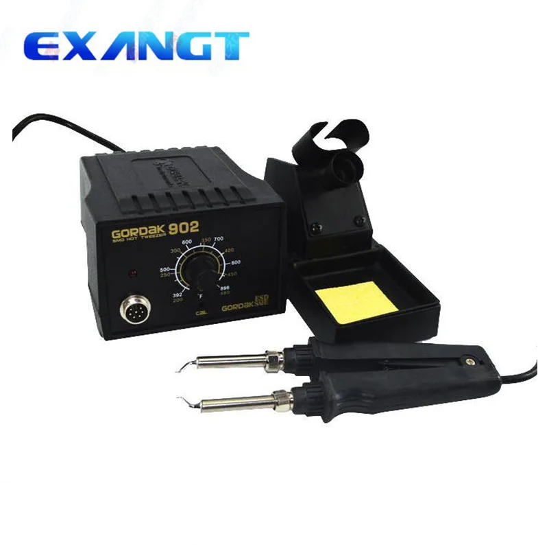 GORDAK 902 ESD SMD паяльный Пинцет ремонтная паяльная станция электронагревательные плоскогубцы Пинцет постоянного нагрева температуры 220 В
