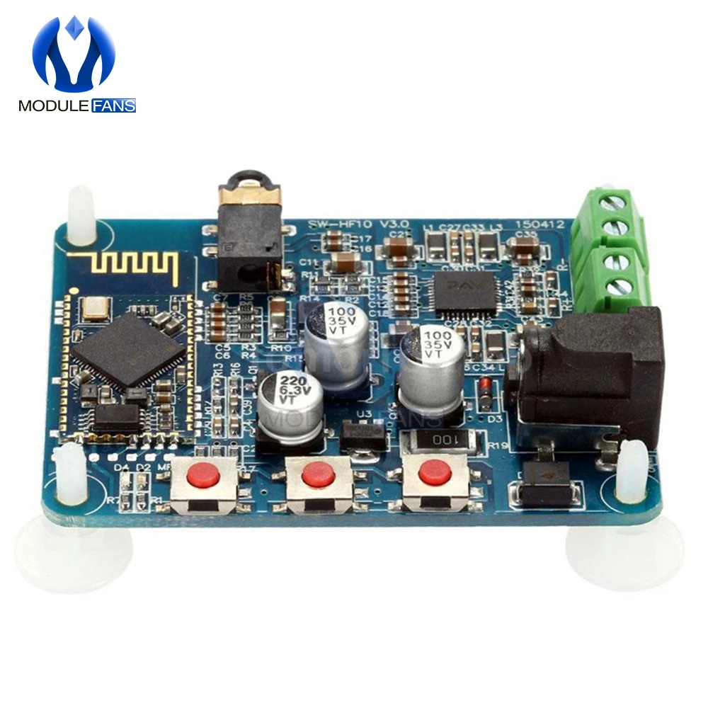 Аудиоприемник 12 В постоянного тока Bluetooth BLE V4.0 4 0 PAM8610 плата стереоусилителя 10 Вт +