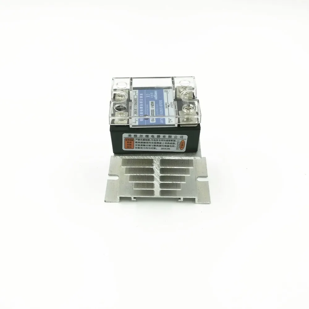 40A SSR вход 3-32VDC выход 24-480VAC Однофазное твердотельное реле MGR-1 D4840 с радиатором |