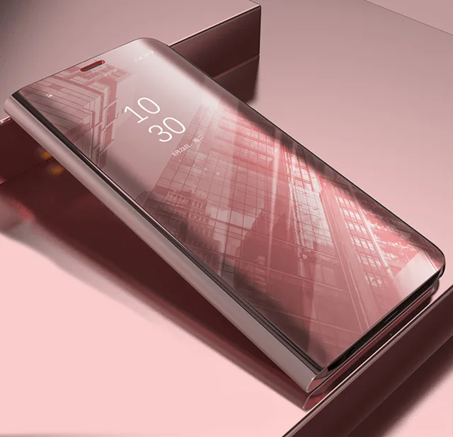 Rose Gold Умный зеркальный флип-чехол для телефона huawei Honor 20i 10i 20 10 Lite 8A 8C 8S Y6 Y7 Y5 Y9 Prime Pro P Smart Plus кожаный чехол - Цвет: Rose Gold