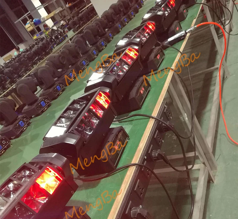 2шт светодиодный 8*10 Вт RGBW CREE луч светильник 8 глаз Мини Паук светильник DMX512 движущийся головной светильник DJ/Fest/Home/Bar/Stage/вечерние