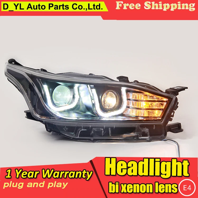 Стайлинг автомобиля светодиодный ная фара для Toyota YARiS фары 2013 2015 L H7 hid Q5