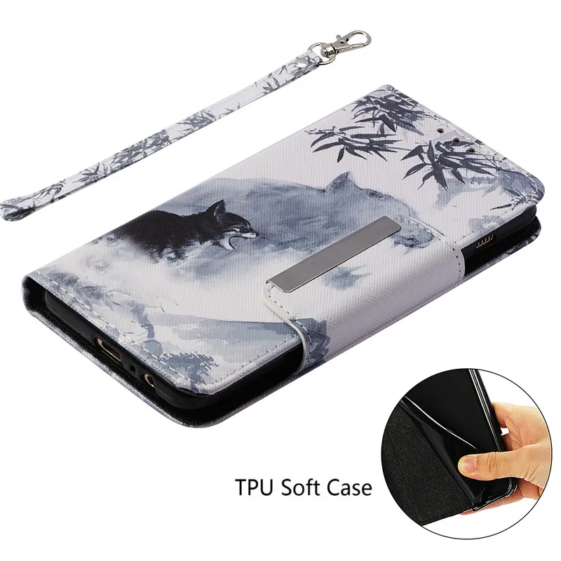 

Wekays Cover For Samsung Galaxy A8 2018 A530F Cartoon Tiger Leather Fundas Case For Samsung Galaxy A8 Plus 2018 A730F Cover Case