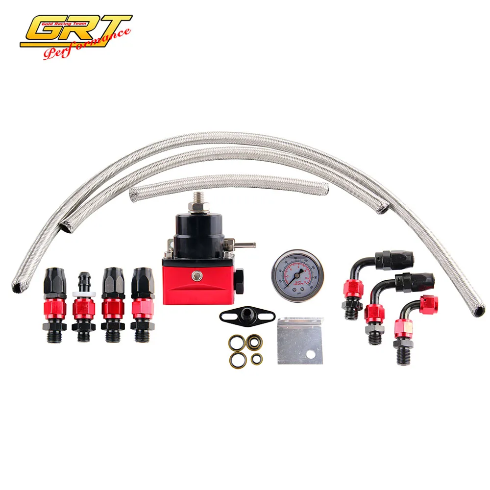 GRT Универсальный черный и красный цвета обходной канал распыления FPR топлива