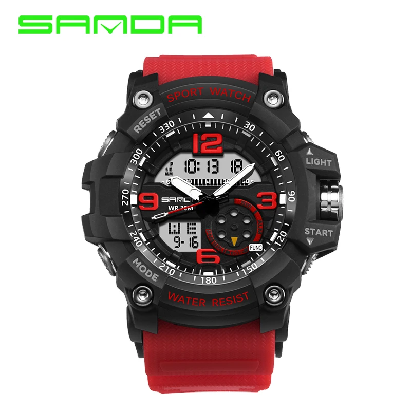 

Fashion Man Watch 2020 SANDA Luxury Top Brand Analog Digital LED Electronic Sport Watch Male Clock hodinky relogio masculino