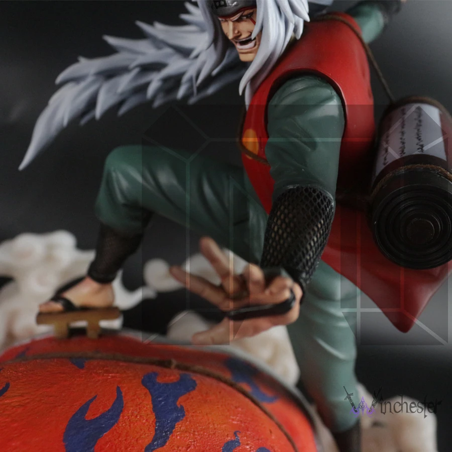 Модельные Поклонники в наличии NARUTO Jiraiya и Gama Bunta GK статуя из смолы для