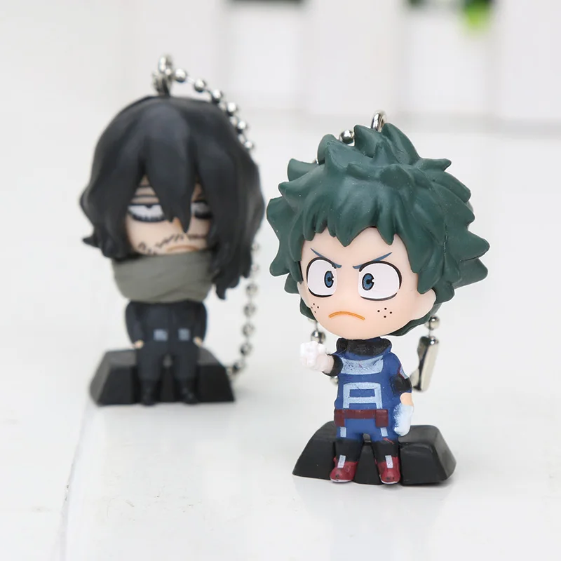 3 см брелки с героями мультфильмов Моя геройская Академия Izuku Midoriya Bakugou Katsuki Ochaco