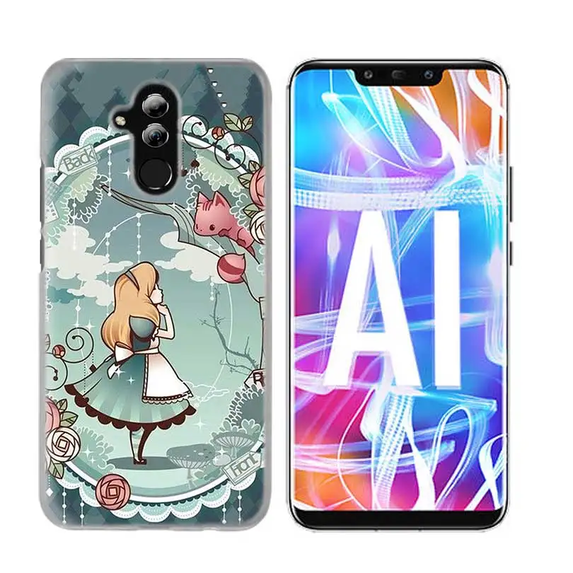01 Чехол-накладка для huawei Honor P20 mate 20 10 P10 P9 P8 8X9 Lite P Smart+ Plus Nova 3i прозрачная Алиса в стране чудес - Цвет: 01