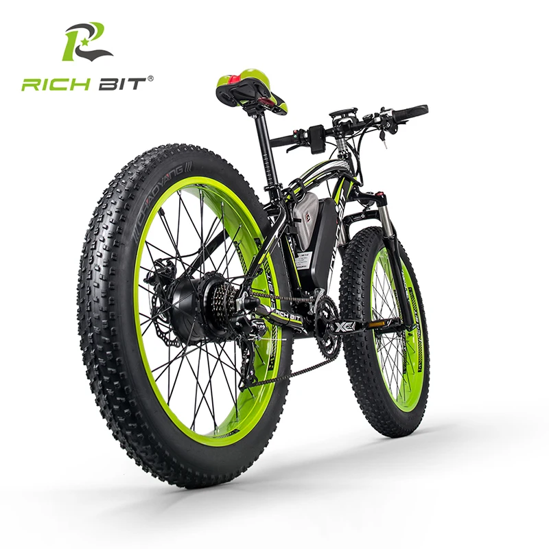 Электрический велосипед RichBit RT-012 Plus 21s с компьютерным спидометром, Электрический одометр, мощный Электрический горный велосипед 17AH 1000W eBike