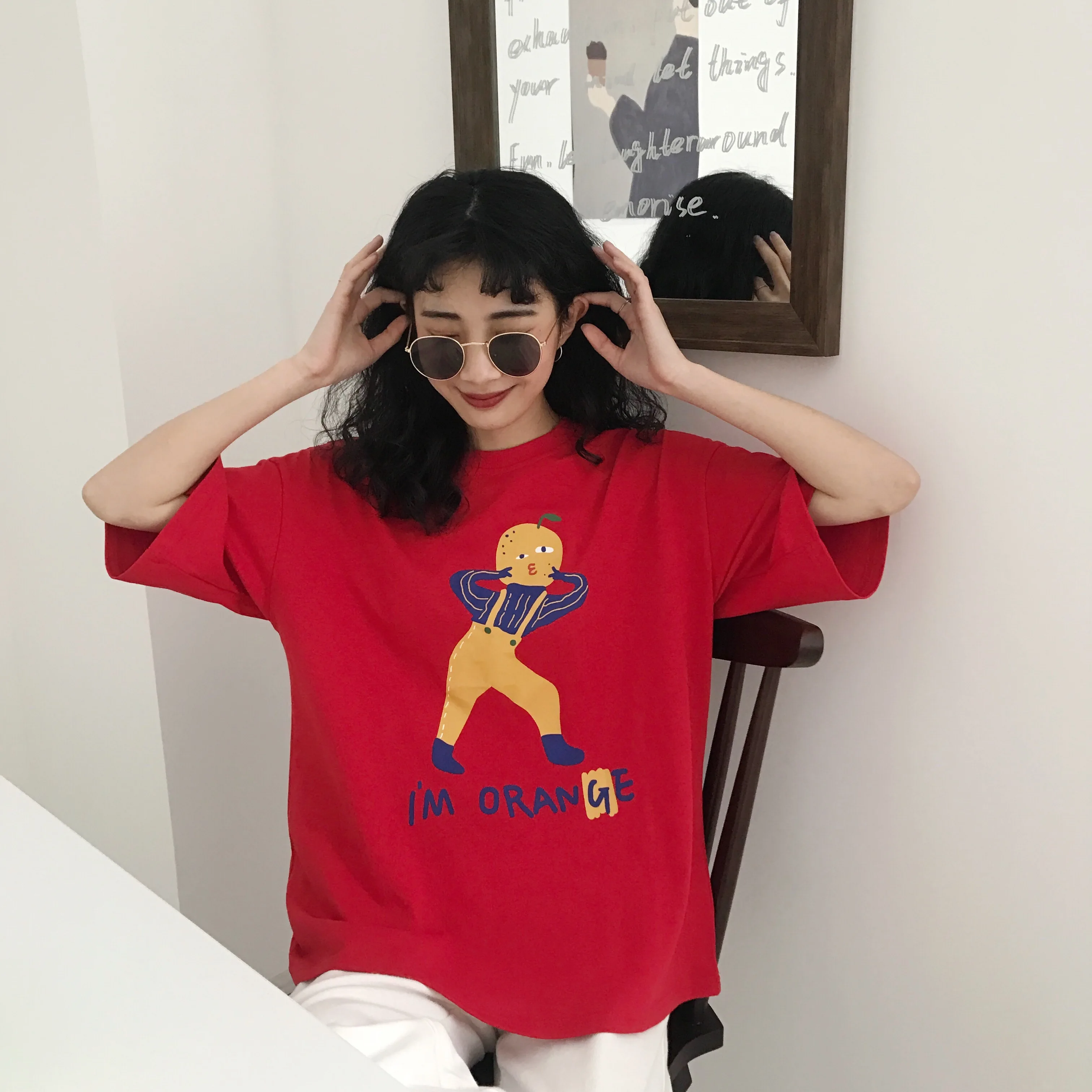 Женские рубашки 2021 летняя одежда женская футболка Топ корейский Ulzzang Harajuku