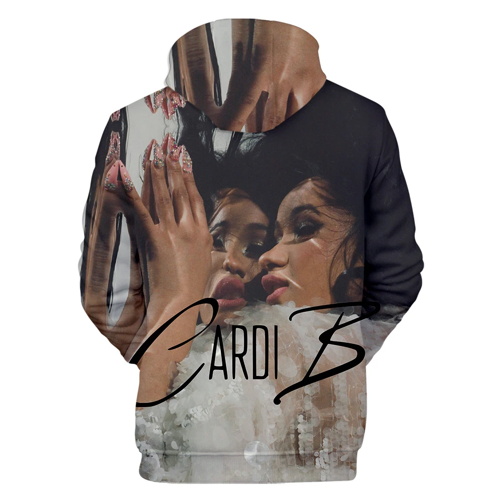 Толстовка rapper Cardi B 3D Толстовка Женская толстовка с принтом утонченность Cardi B Толстовка Мужская Хип-Хоп Harajuku Толстовка XXS-4XL