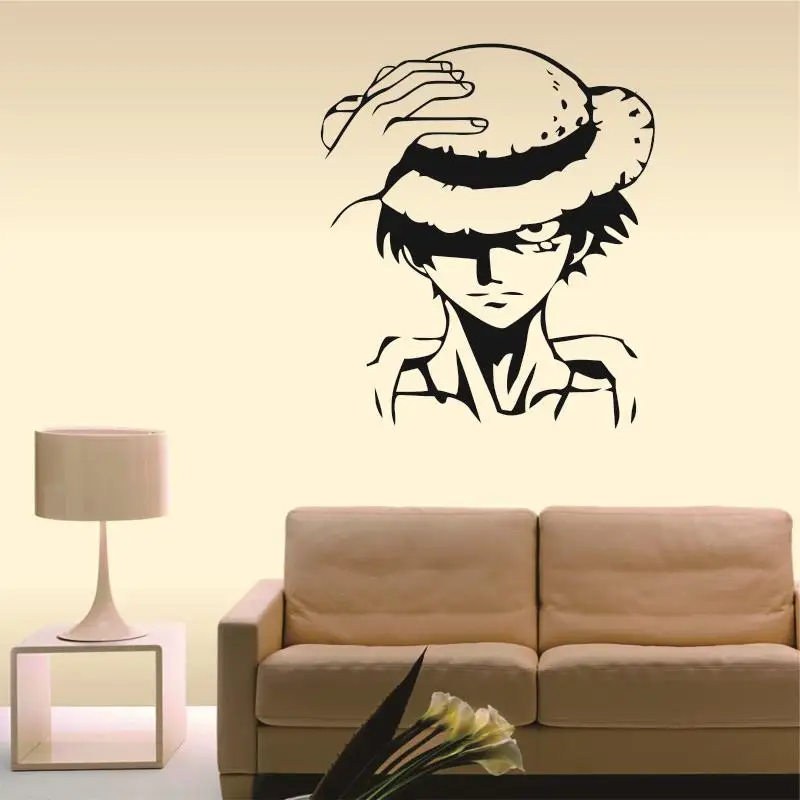 Цельный-Луффи-Наклейка на стену-Комиксы и анимация наклейка переводная