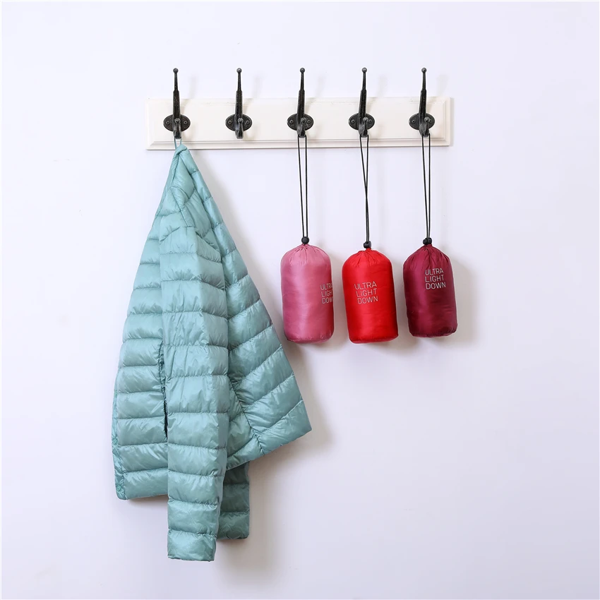 Женский сверхлегкий пуховик теплая легкая парка на белом утином пуху осень и