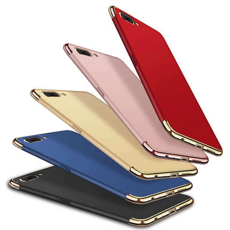 Роскошные Чехлы с покрытием чехол для OPPO F1S F5 F7 Алюминиевый металлический бампер