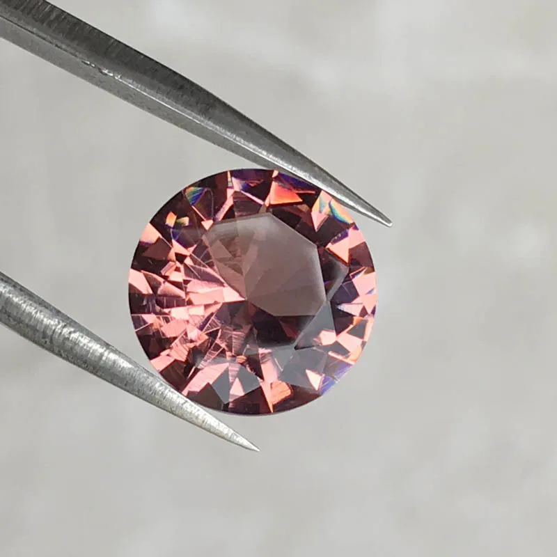 CSJ искусственный зултанит круглой огранки незакрепленный драгоценный камень