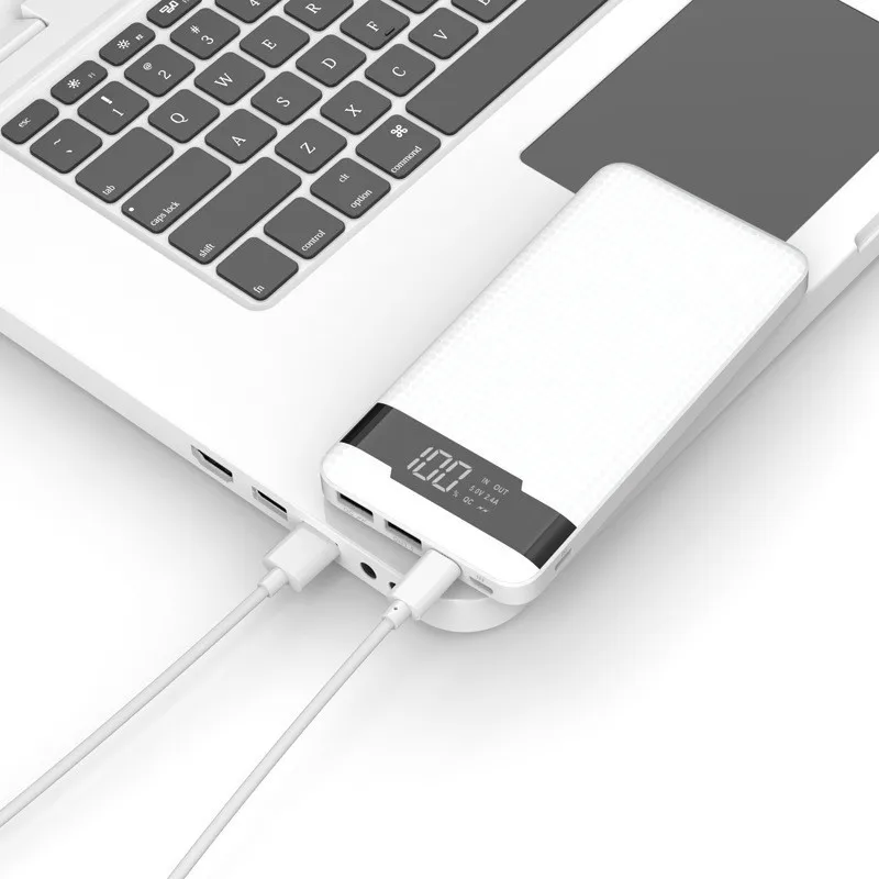 Для iPhone Xiaomi power Bank Внешняя 10000 мАч 2.4A Быстрая Зарядка power Bank usb type-C вход ультра тонкий мобильный телефон power bank