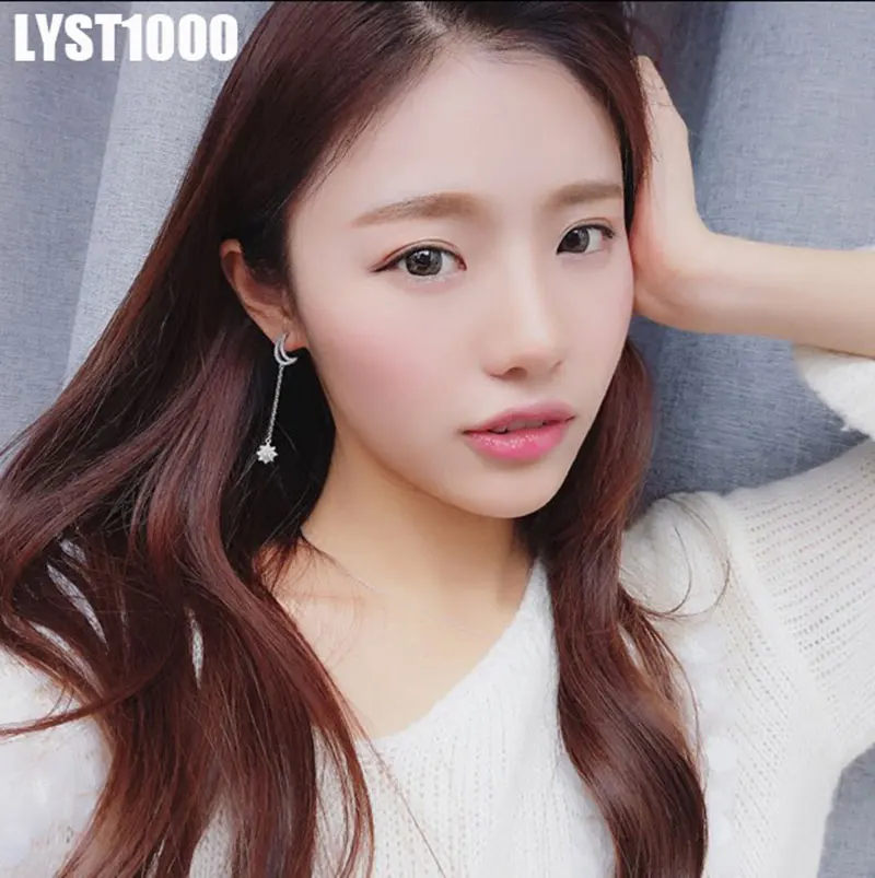 LYST1000 акция модные ювелирные изделия Corea серьги гвоздики из стерлингового серебра