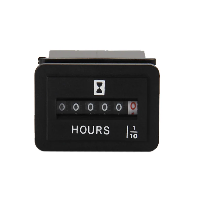 

Mechanical Gauge Snap 99999.9 in Vehicle Accumulate Hour Meter for Industry Farm Machinery Generators Kilns Pumps Traffic Cranes