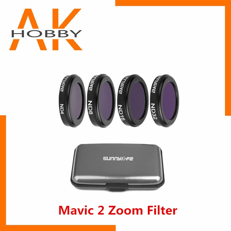 Набор фильтров Sunnylife Mavic 2 для зум-объектива MCUV CPL ND4 ND8 ND16 ND32, аксессуары для дрона Mavic 2 Zoom
