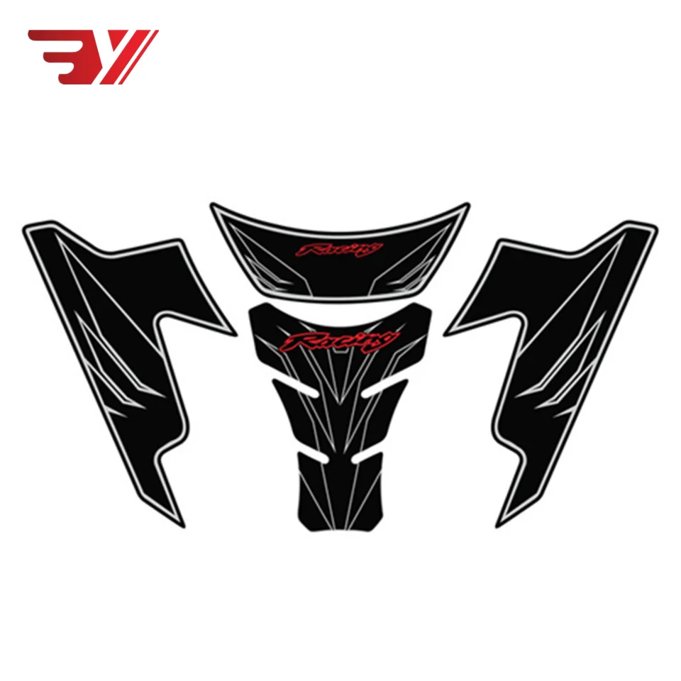 BYSPRINT Передняя наклейка на обтекатель двигателя мотоцикла цифровая доска 3D