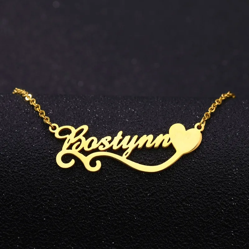 Регулируемое ожерелье с именем женское Индивидуальные ювелирные изделия