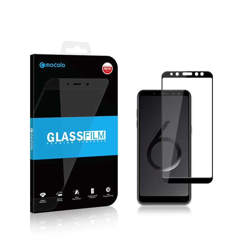 MOCOLO for Samsung Galaxy A6 2018 Screen Protector Silk Print Full Glue Tempered Glass Size PLUS | Мобильные телефоны и