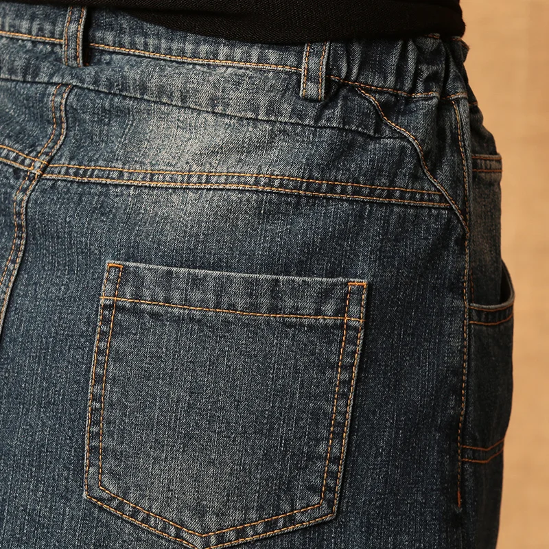 Бесплатная доставка 2019 новых осенью и весной деним Повседневное Длинные Макси